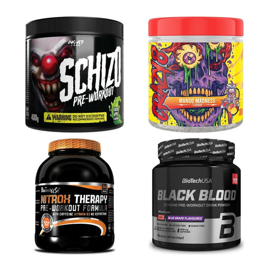 Booster-Probierset: AK47 Labs Schizo + Swedish Supplemen + 2 weitere – alle enthaltenen Artikel