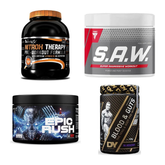 Booster-Probierset: BioTech NitroX + Trec Nutrition + 2 weitere – alle enthaltenen Artikel