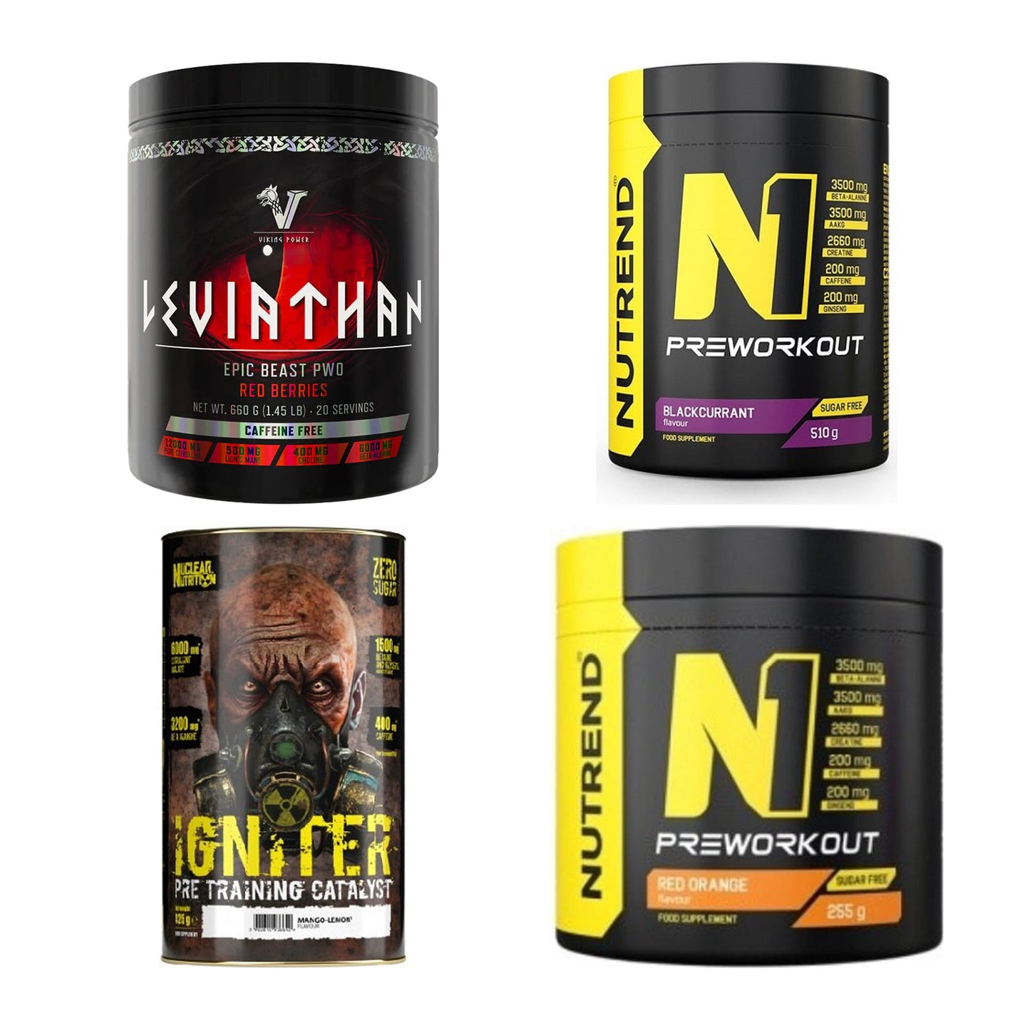 Booster-Probierset: Viking Power + Nutrend N1 + 2 weitere – alle enthaltenen Artikel