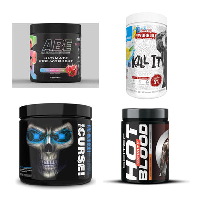 Booster-Probierset: Applied Nutrition + Rich Piana 5% + 2 weitere – alle enthaltenen Artikel