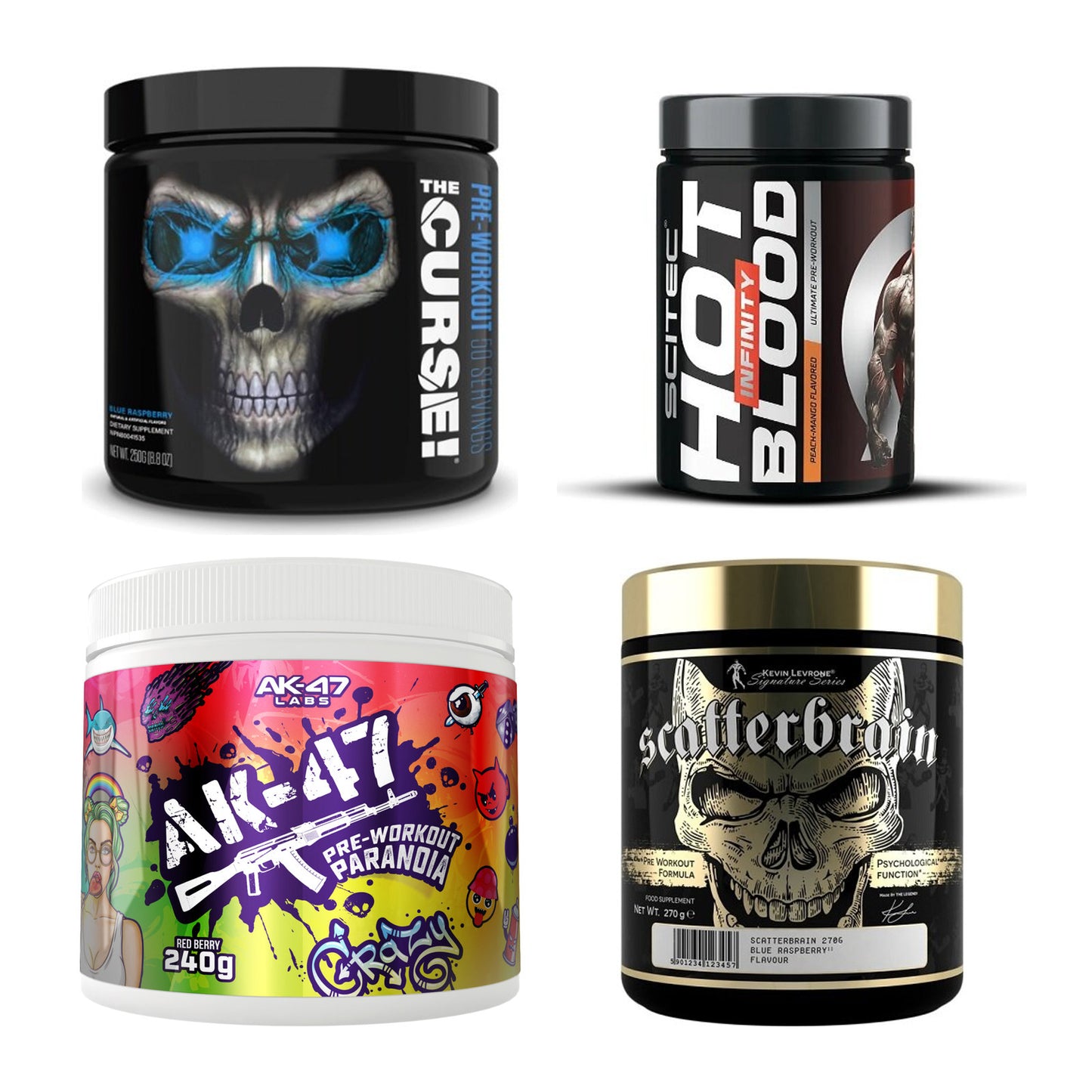 Booster-Probierset: JNX Sports + Scitec Hot Blood + 2 weitere – alle enthaltenen Artikel
