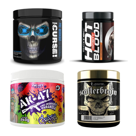 Booster-Probierset: JNX Sports + Scitec Hot Blood + 2 weitere – alle enthaltenen Artikel