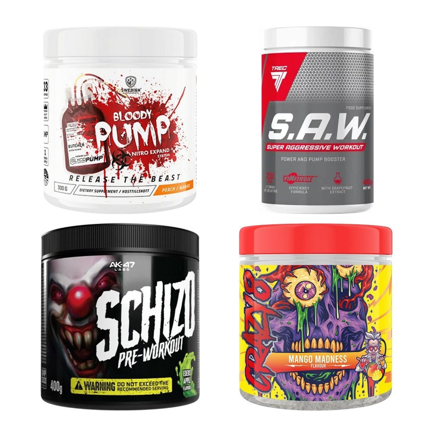 Booster-Probierset: Swedish Supplemen + Trec Nutrition + 2 weitere – alle enthaltenen Artikel