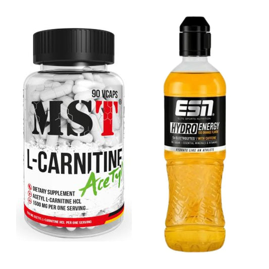 Cardio-Duo: MST L-Carnitine Acetyle + ESN HydroEnergy (Elektrolyte) – alle enthaltenen Artikel