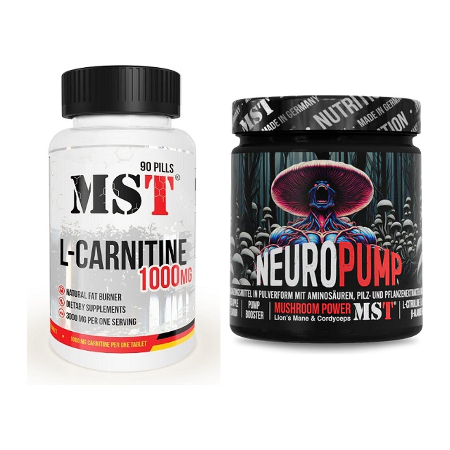 Cardio-Duo: MST L-Carnitine 1000 (90 Tabl.) + MST NeuroPump – alle enthaltenen Artikel