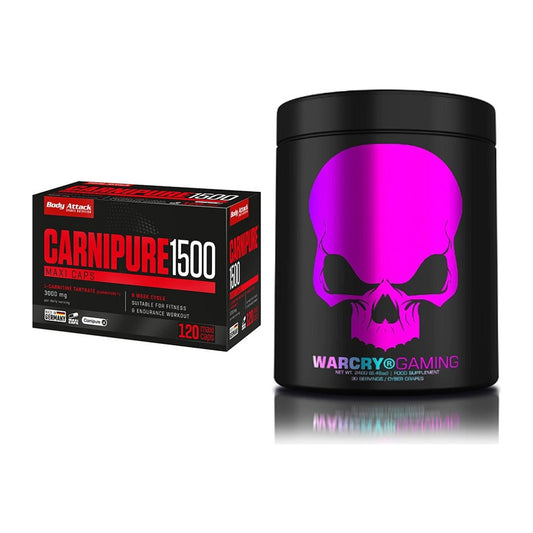 Cardio-Duo: Body Attack Carnipure 1500 + Genius Nutrition Warcry – alle enthaltenen Artikel