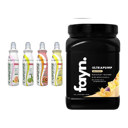Cardio-Duo: Nutrend Activity L-Carnitine Drink + Fayn. Ultrapump – alle enthaltenen Artikel