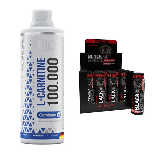 Cardio-Duo: MST L-Carnitine Carnipure + Activlab Black Panther – alle enthaltenen Artikel