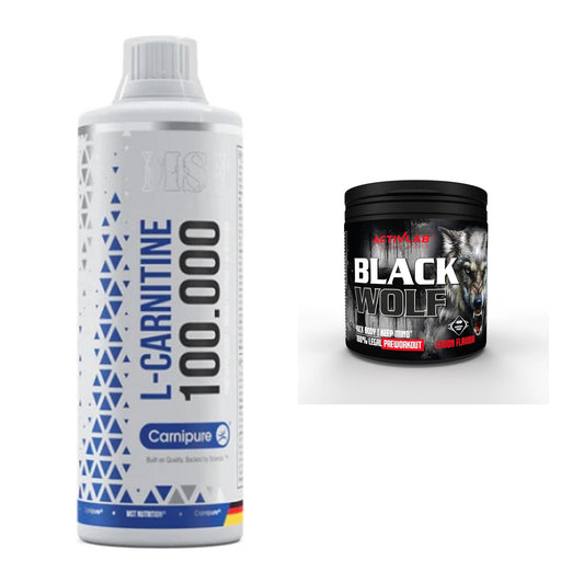Cardio-Duo: MST L-Carnitine Carnipure + Activlab Black Wolf – alle enthaltenen Artikel
