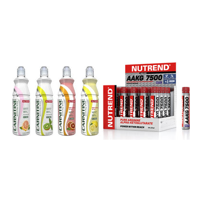 Cardio-Duo: Nutrend Activity + Nutrend AAKG 7500 Shots – alle enthaltenen Artikel