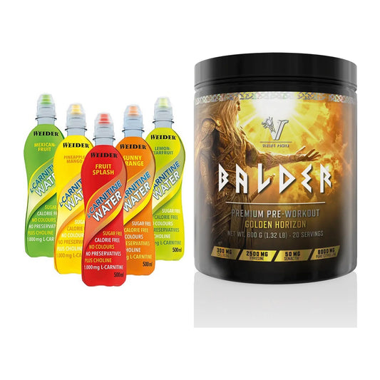 Cardio-Duo: Weider L-Carnitine WATER + Viking Power Balder PWO – alle enthaltenen Artikel