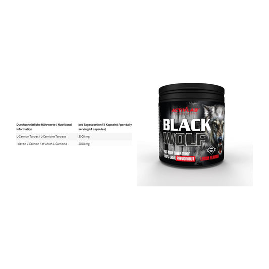 Cardio-Duo: INLEAD L-Carnitine Tartrate + Activlab Black Wolf – alle enthaltenen Artikel