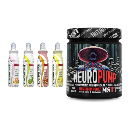Cardio-Duo: Nutrend Activity L-Carnitine Drink + MST NeuroPump – alle enthaltenen Artikel