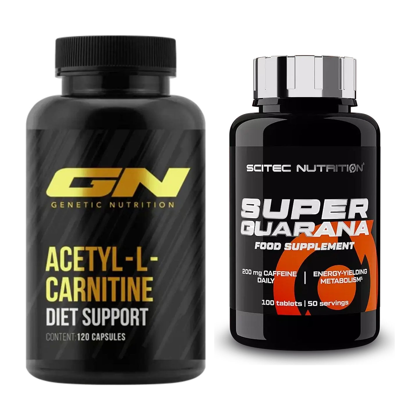 Cardio-Duo: GN Acetyl L-Carnitin + Scitec Super Guarana 100 Tabl. – alle enthaltenen Artikel
