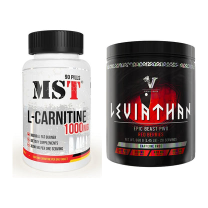 Cardio-Duo: MST L-Carnitine 1000 (90 + Viking Power Leviathan – alle enthaltenen Artikel