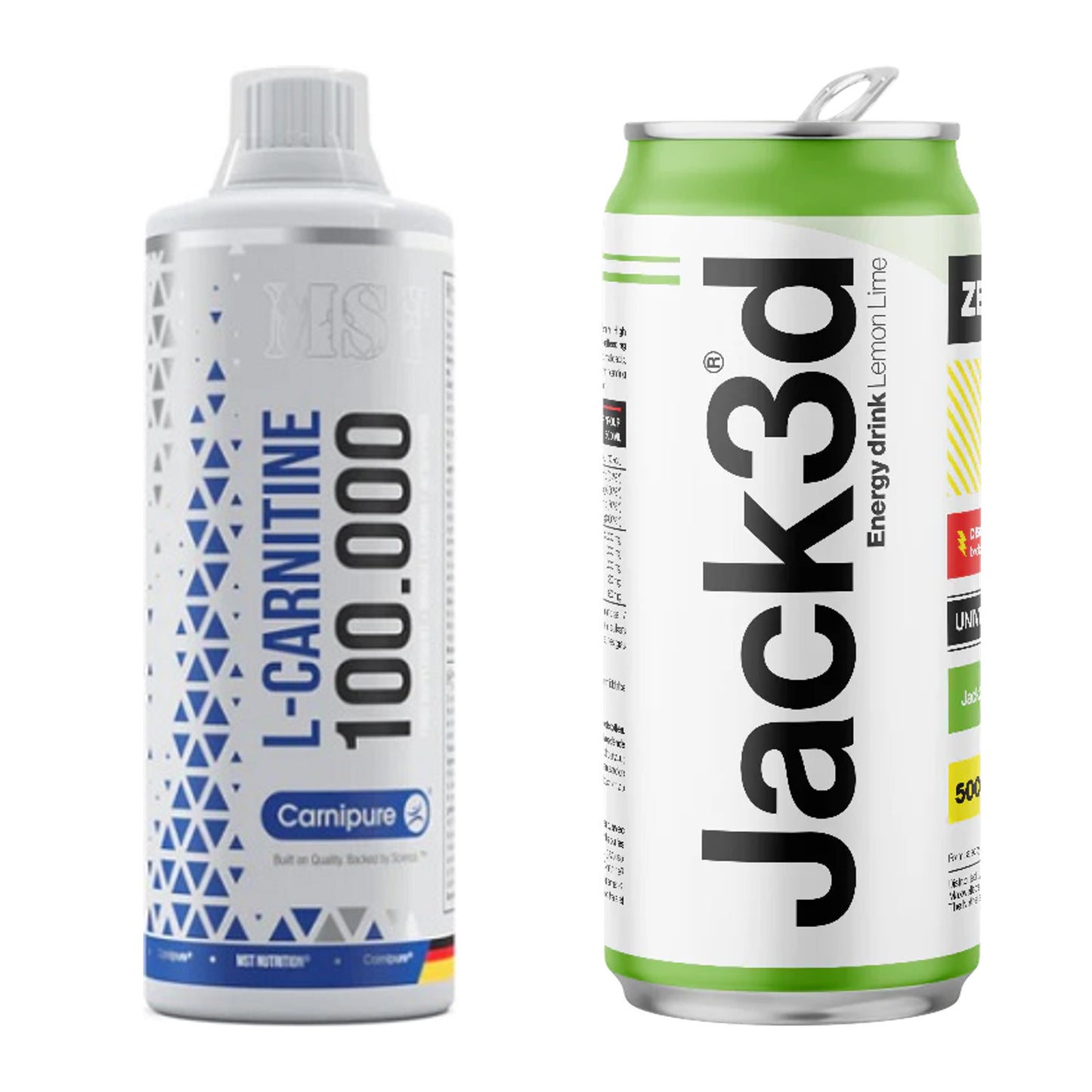 Cardio-Duo: MST L-Carnitine Carnipure + USP Labs Jack3d Energy – alle enthaltenen Artikel