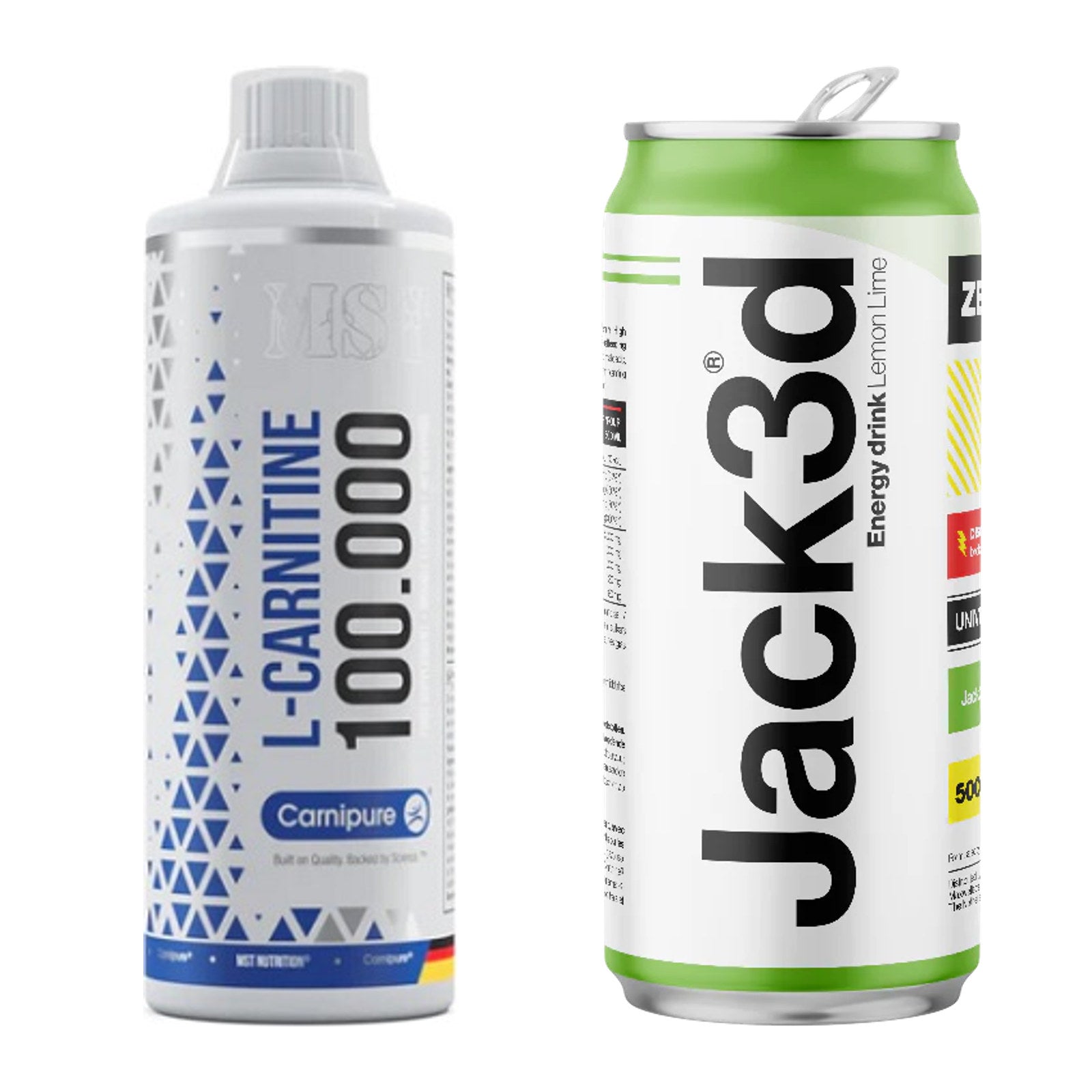Cardio-Duo: MST L-Carnitine Carnipure + USP Labs Jack3d Energy – alle enthaltenen Artikel