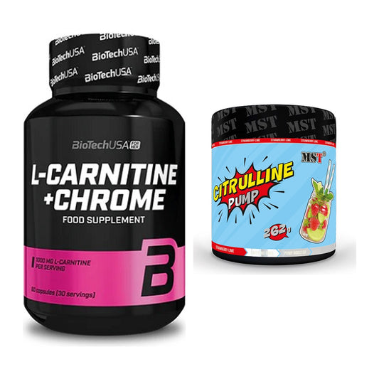 Cardio-Duo: BioTech L-Carnitine + Chrome + MST Citrulline Pump – alle enthaltenen Artikel