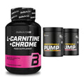 Cardio-Duo: BioTech L-Carnitine + Chrome + Dedicated Unstoppable Pump – alle enthaltenen Artikel