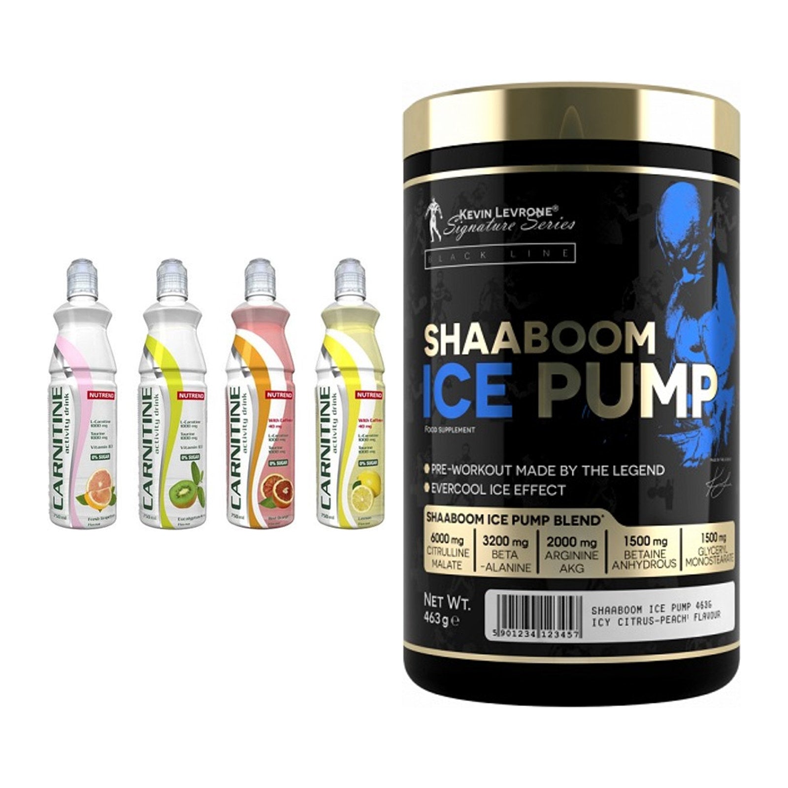 Cardio-Duo: Nutrend Activity + Kevin Levrone Shaaboom Ice – alle enthaltenen Artikel