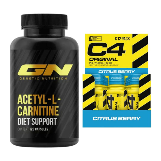 Cardio-Duo: GN Acetyl L-Carnitin + Cellucor C4 Original Shot – alle enthaltenen Artikel