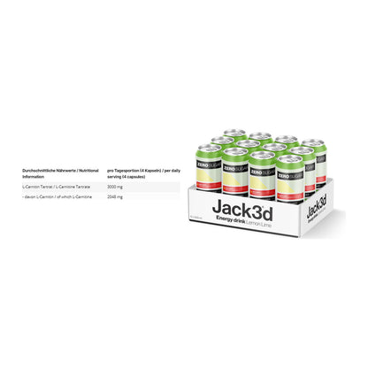 Cardio-Duo: INLEAD L-Carnitine Tartrate + USP Labs Jack3d Energy – alle enthaltenen Artikel