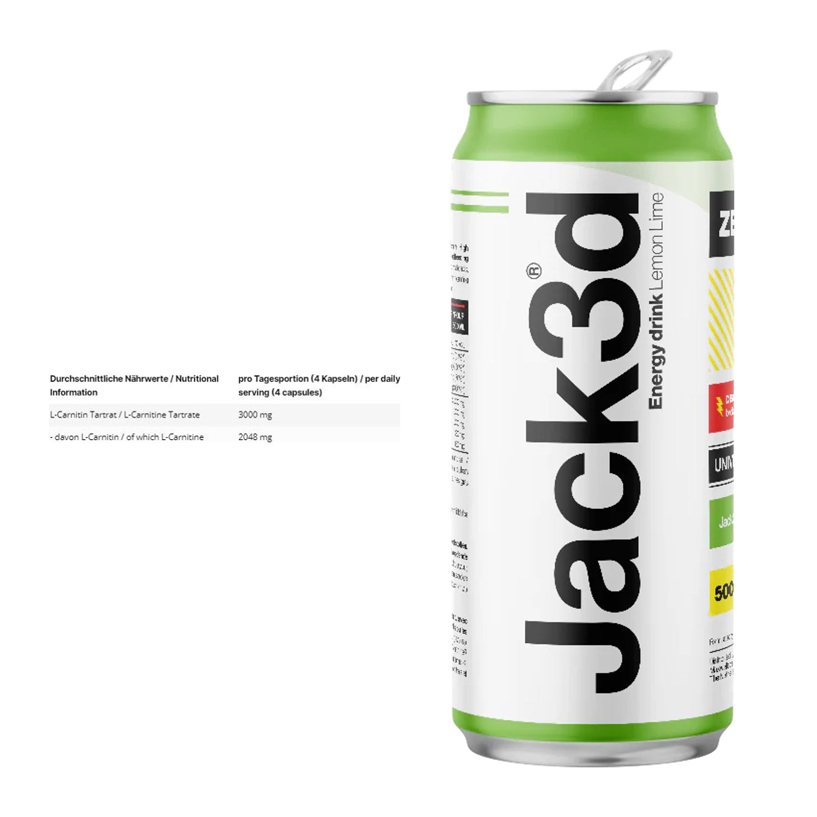 Cardio-Duo: INLEAD L-Carnitine Tartrate + USP Labs Jack3d Energy – alle enthaltenen Artikel