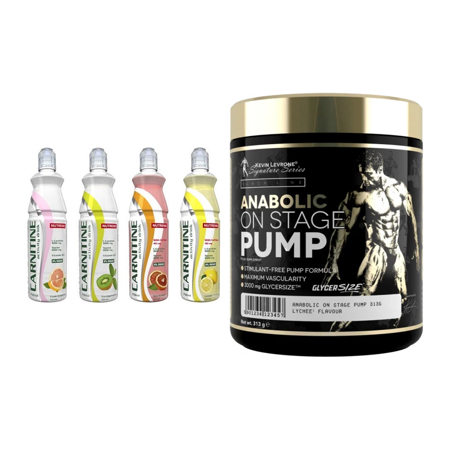 Cardio-Duo: Nutrend Activity + Kevin Levrone Anabolic – alle enthaltenen Artikel