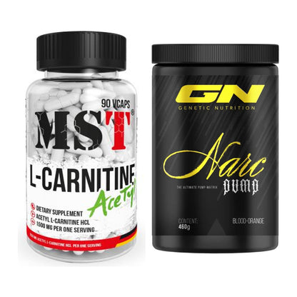 Cardio-Duo: MST L-Carnitine Acetyle + GN Narc Pump – alle enthaltenen Artikel