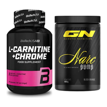 Cardio-Duo: BioTech L-Carnitine + Chrome + GN Narc Pump – alle enthaltenen Artikel