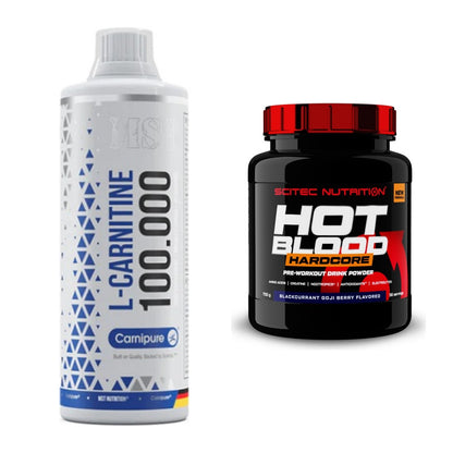 Cardio-Duo: MST L-Carnitine Carnipure + Scitec Hot Blood Hardcore – alle enthaltenen Artikel