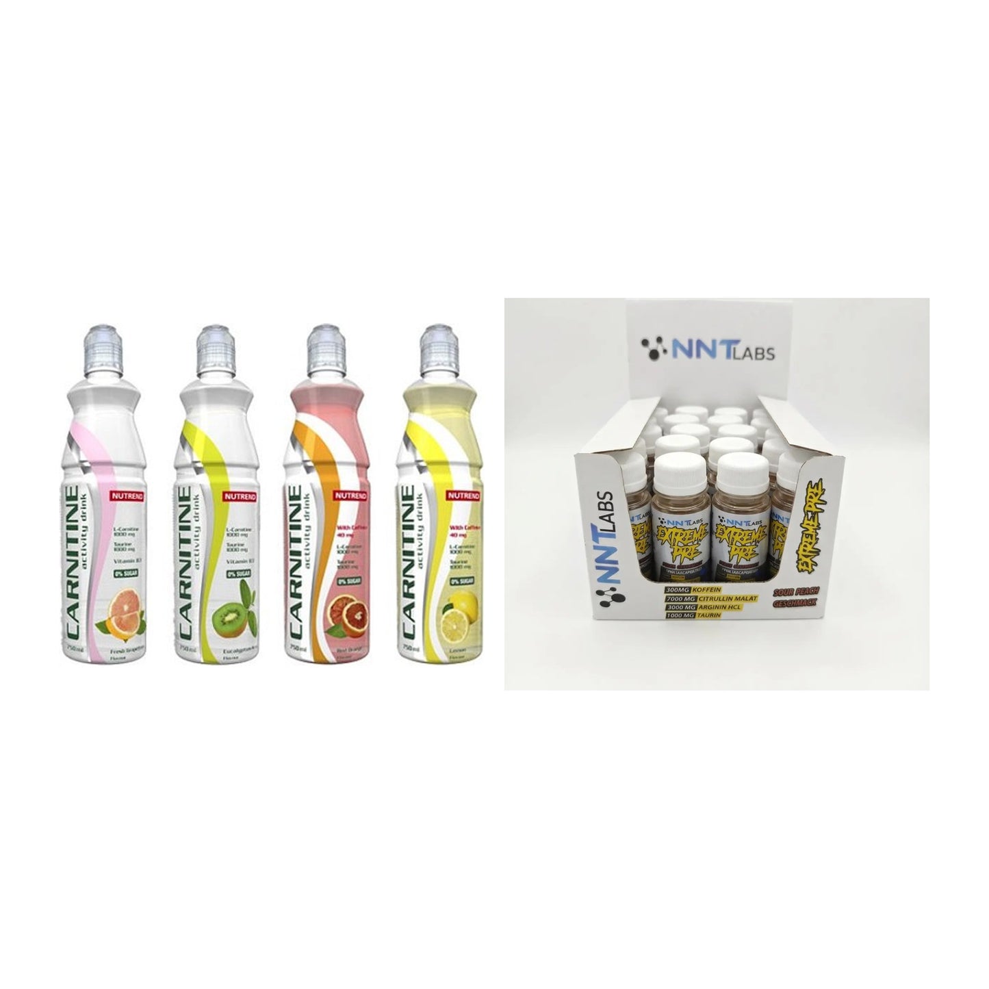 Cardio-Duo: Nutrend Activity + NNT Extreme Pre-Workout – alle enthaltenen Artikel
