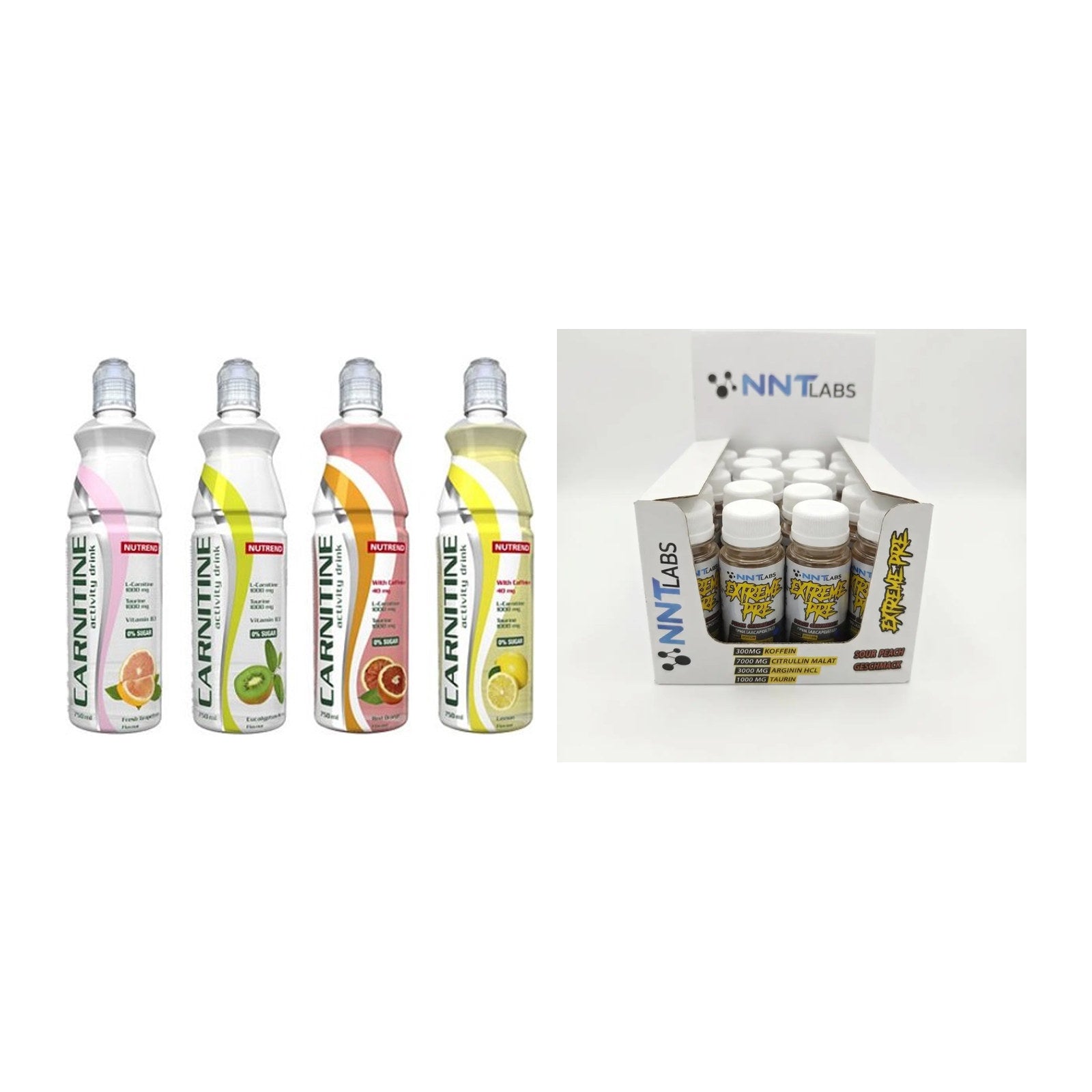 Cardio-Duo: Nutrend Activity + NNT Extreme Pre-Workout – alle enthaltenen Artikel
