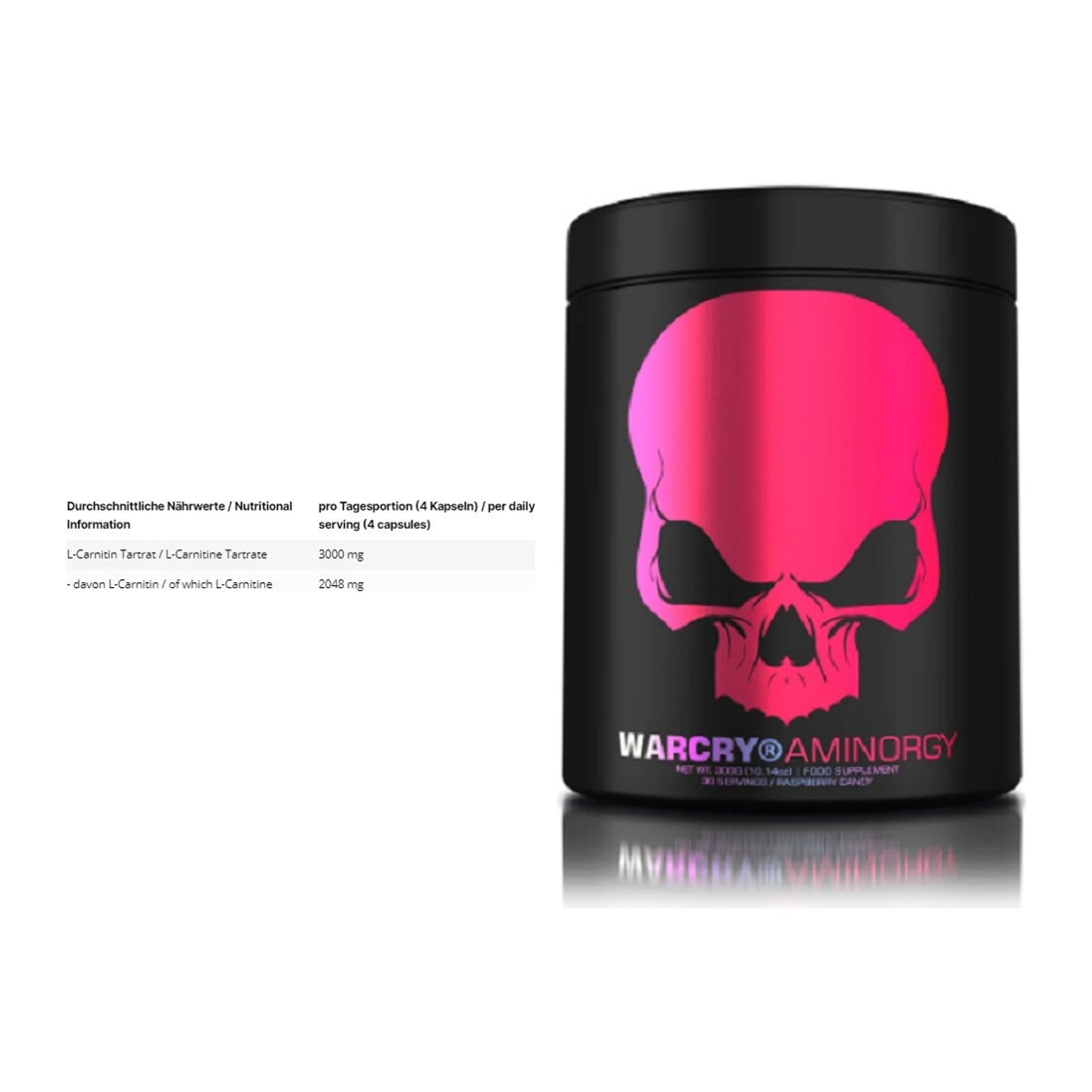 Cardio-Duo: INLEAD L-Carnitine Tartrate + Genius Nutrition Warcry – alle enthaltenen Artikel