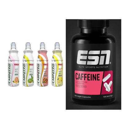 Cardio-Duo: Nutrend Activity L-Carnitine Drink + ESN Caffeine Caps – alle enthaltenen Artikel