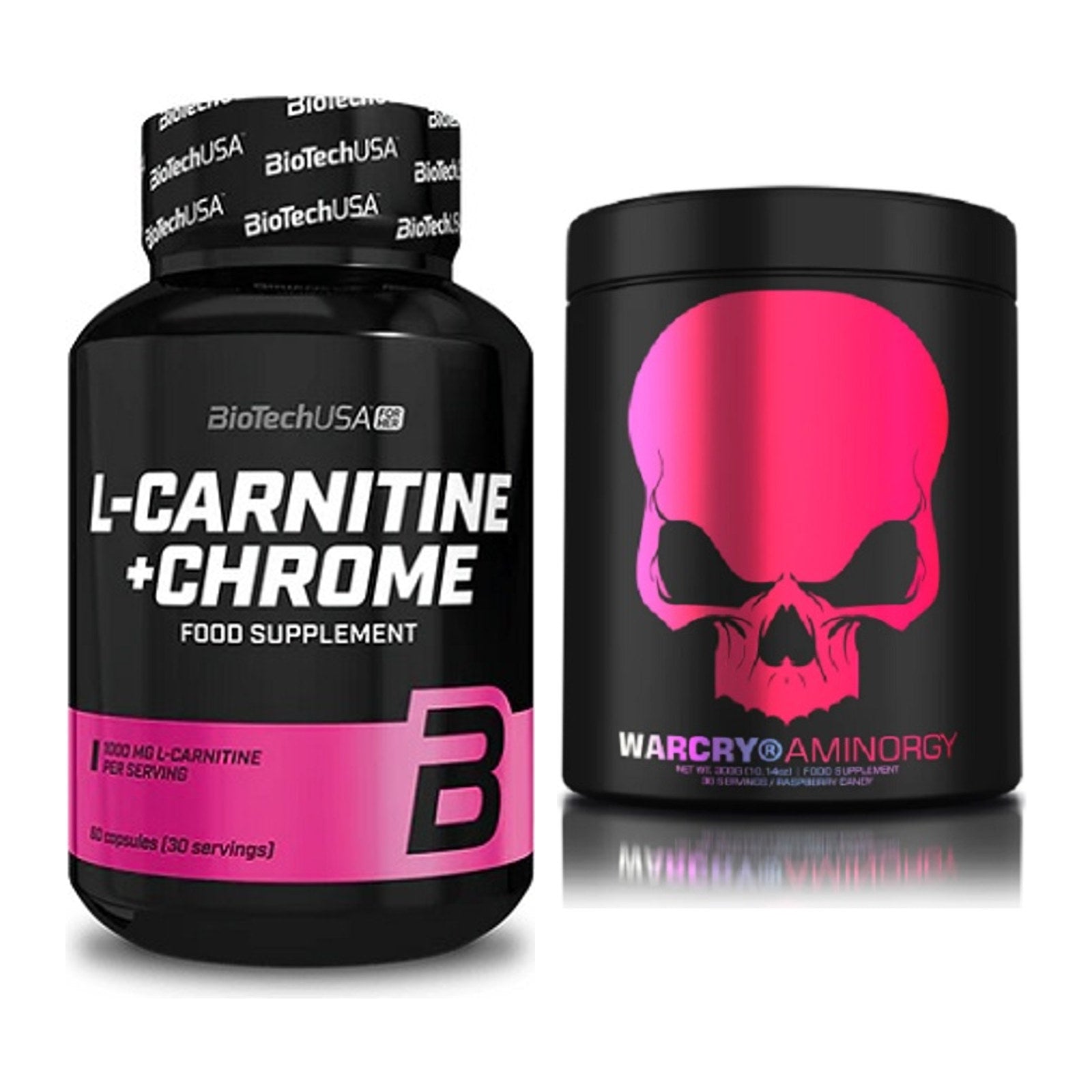 Cardio-Duo: BioTech L-Carnitine + Genius Nutrition Warcry – alle enthaltenen Artikel