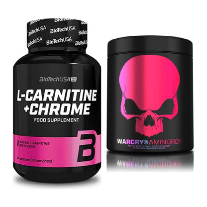 Cardio-Duo: BioTech L-Carnitine + Genius Nutrition Warcry – alle enthaltenen Artikel