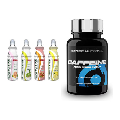 Cardio-Duo: Nutrend Activity L-Carnitine Drink + Scitec Caffeine – alle enthaltenen Artikel