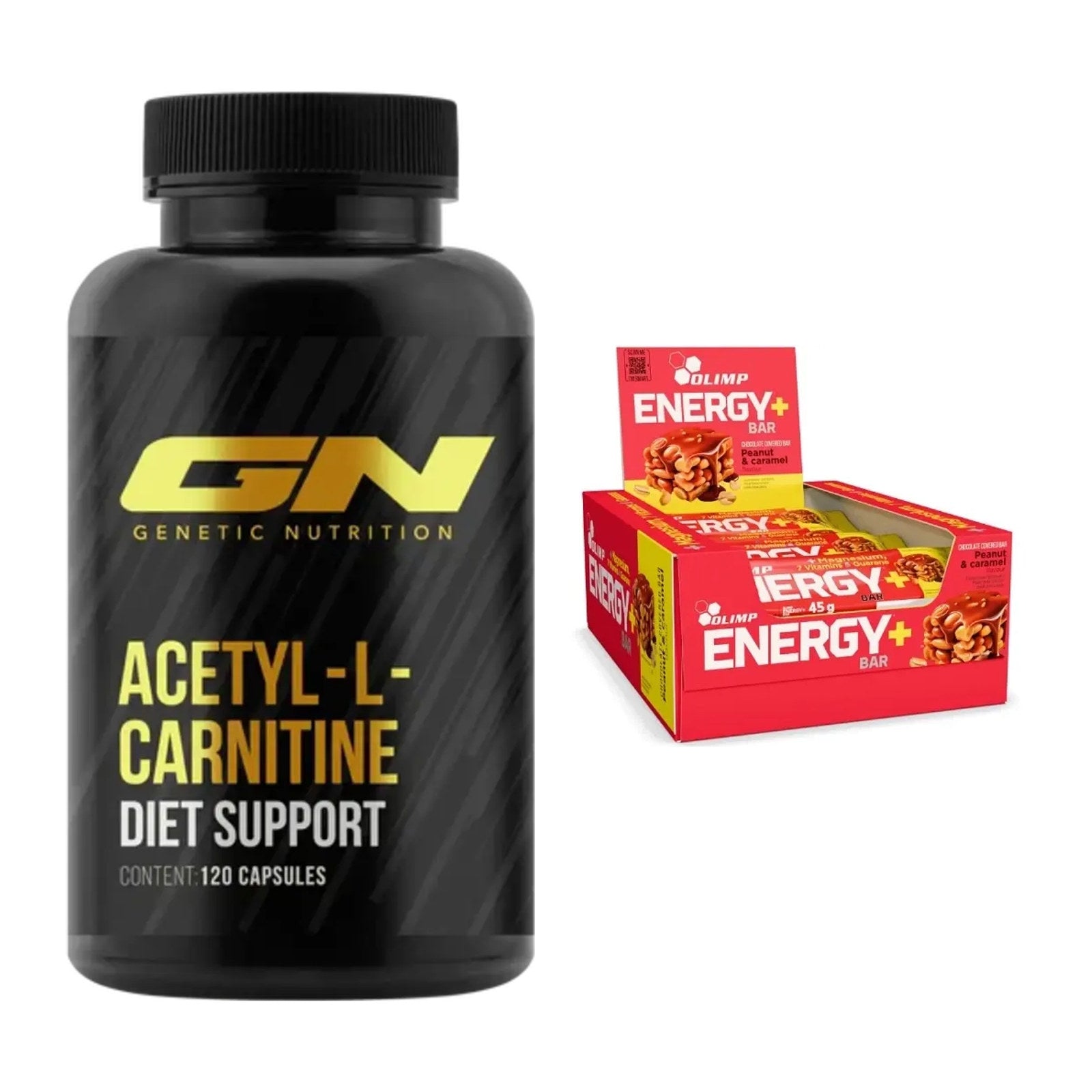 Cardio-Duo: GN Acetyl L-Carnitin + Olimp Energy+ Bar – alle enthaltenen Artikel
