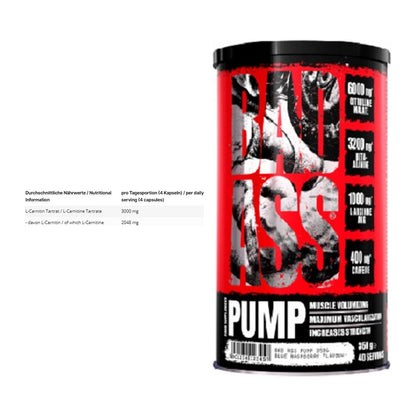 Cardio-Duo: INLEAD L-Carnitine Tartrate + BAD ASS Pump – alle enthaltenen Artikel