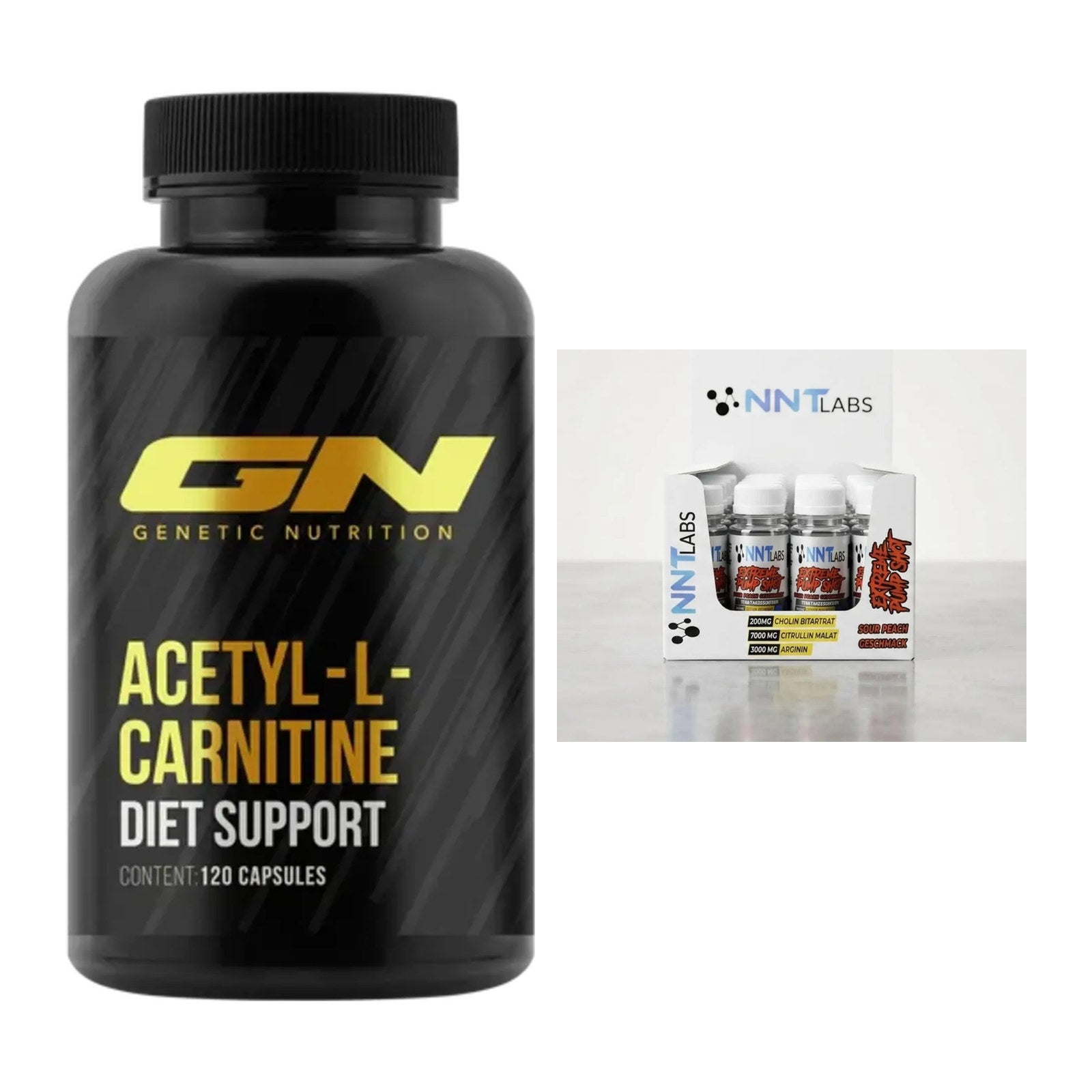 Cardio-Duo: GN Acetyl L-Carnitin + NNT Extreme Pump Shot – alle enthaltenen Artikel