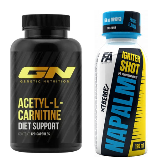 Cardio-Duo: GN Acetyl L-Carnitin + FA Nutrition Xtreme Napalm Igniter – alle enthaltenen Artikel