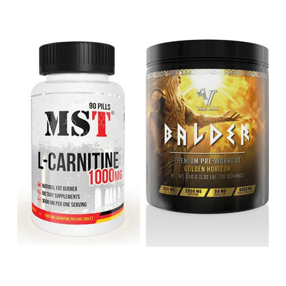Cardio-Duo: MST L-Carnitine 1000 (90 Tabl.) + Viking Power Balder PWO – alle enthaltenen Artikel