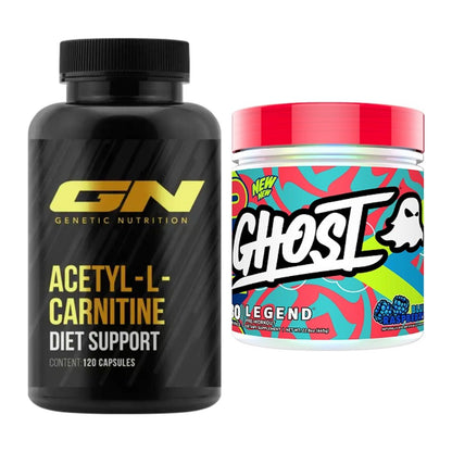 Cardio-Duo: GN Acetyl L-Carnitin + Ghost Legend V4 30 Serv. – alle enthaltenen Artikel