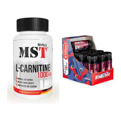 Cardio-Duo: MST L-Carnitine 1000 (90 + DY Nutrition M6Teen – alle enthaltenen Artikel