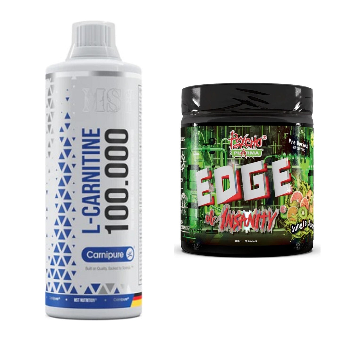 Cardio-Duo: MST L-Carnitine Carnipure + Psycho Pharma Edge – alle enthaltenen Artikel