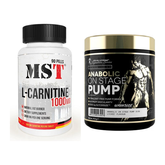 Cardio-Duo: MST L-Carnitine 1000 (90 + Kevin Levrone Anabolic – alle enthaltenen Artikel