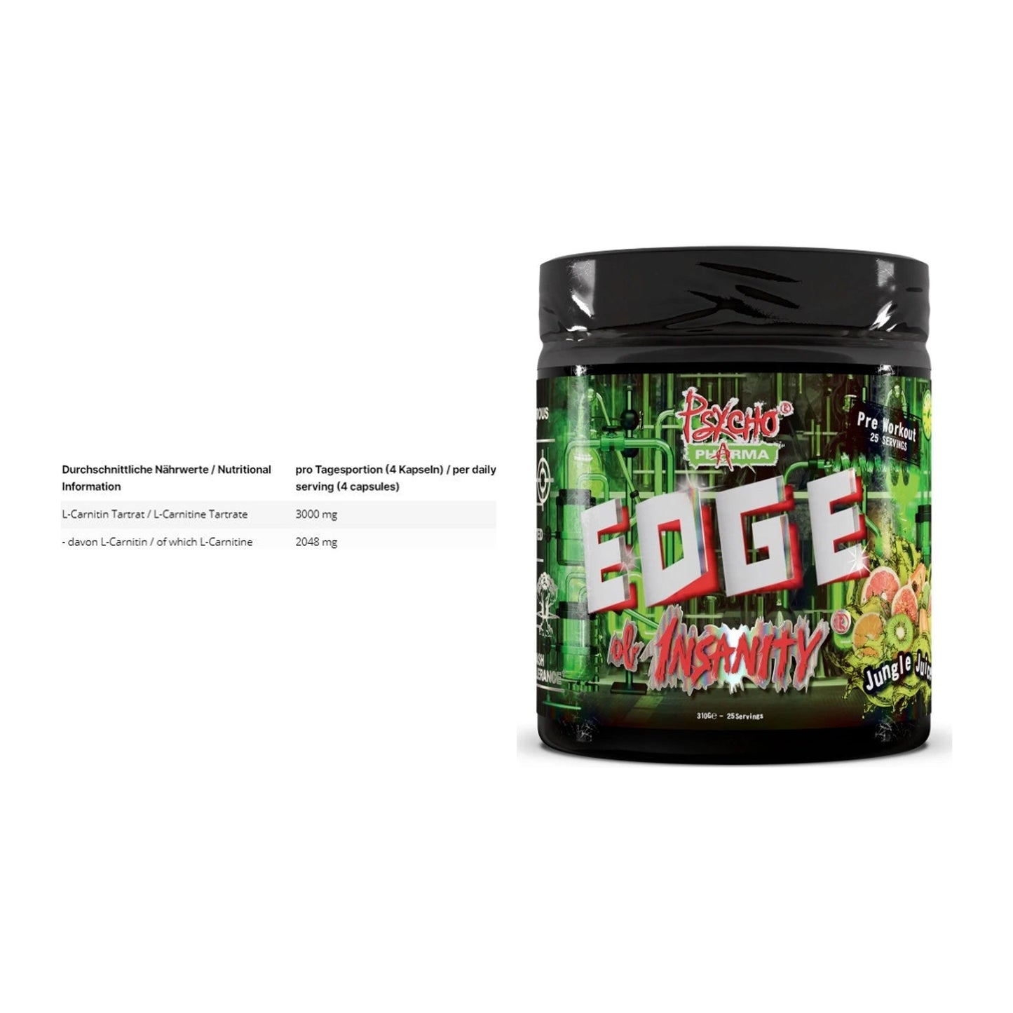 Cardio-Duo: INLEAD L-Carnitine Tartrate + Psycho Pharma Edge – alle enthaltenen Artikel