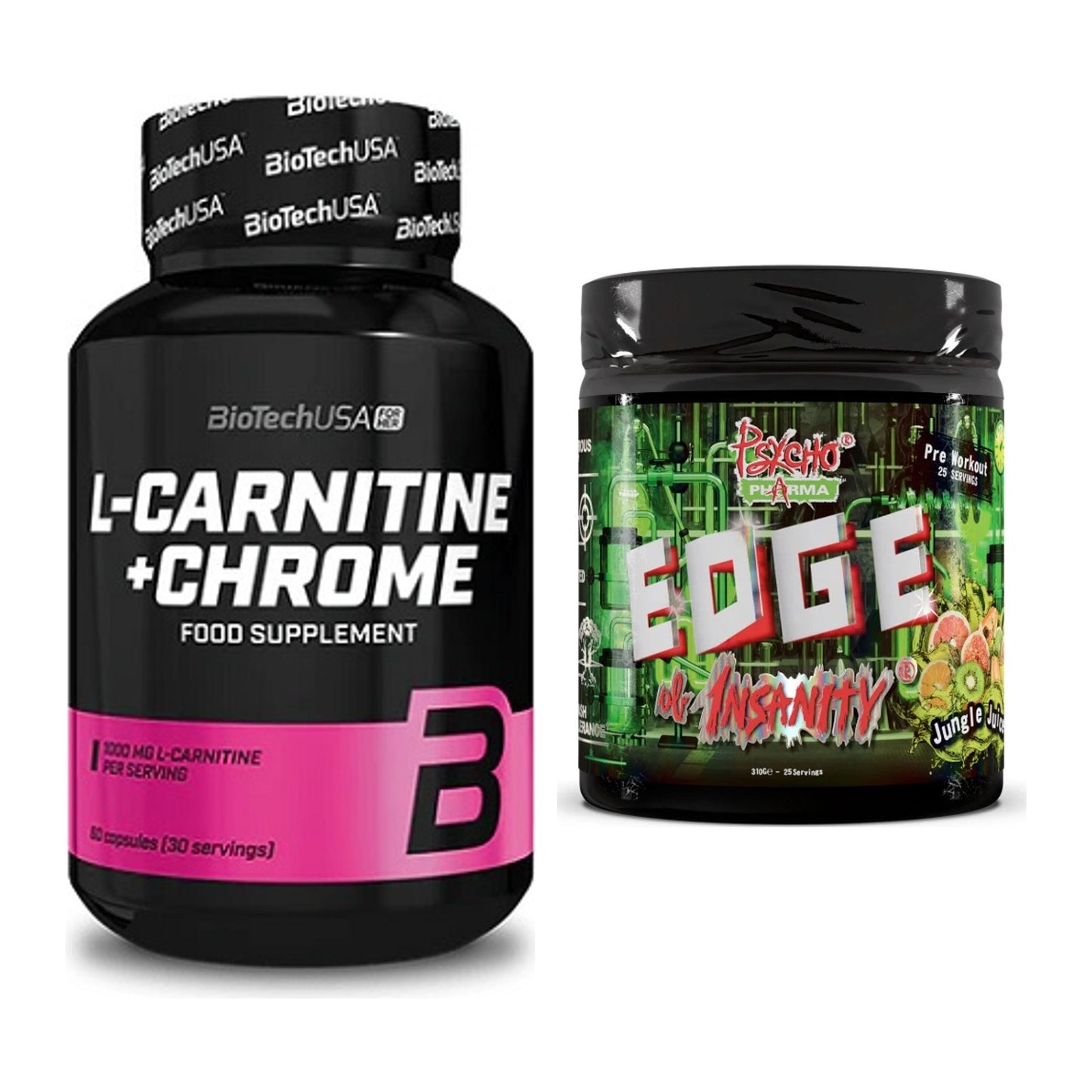 Cardio-Duo: BioTech L-Carnitine + Psycho Pharma Edge – alle enthaltenen Artikel