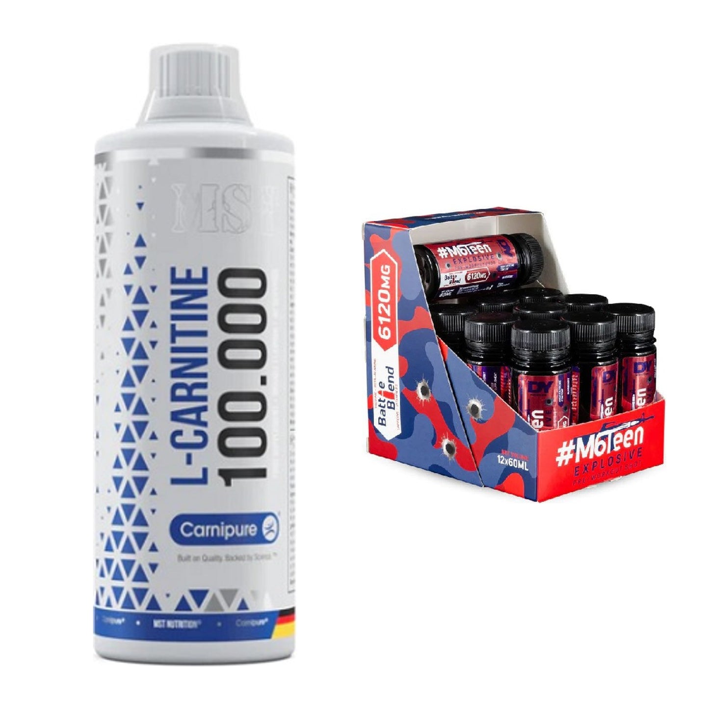 Cardio-Duo: MST L-Carnitine Carnipure + DY Nutrition M6Teen – alle enthaltenen Artikel
